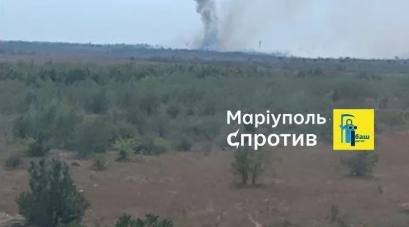 Окупований Маріуполь зустрічає "бавовну": спалахнула пожежа
