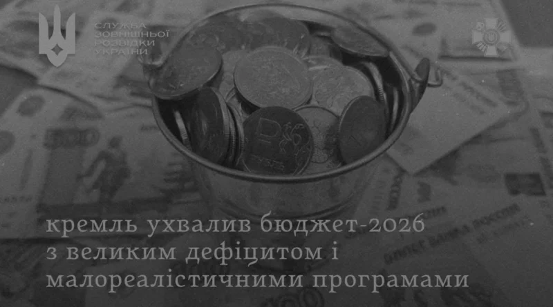росія ухвалила бюджет із дефіцитом $54,6 млрд: податки ростуть, економіка сповільнюється – розвідка