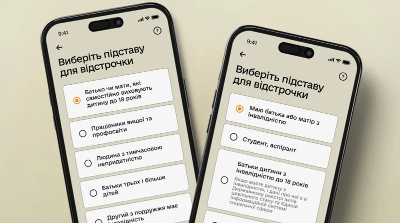 "Резерв+": анонсували нові відстрочки