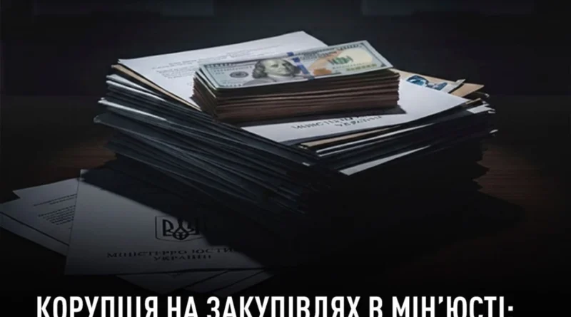 Завершили розслідування справи про закупівлі Мін’юсту - збитки сягнули понад 19,5 млн грн