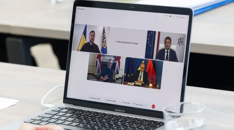 Зеленський обговорив зі Стармером, Макроном і Мерцом активізацію дипломатії заради миру та плани рф