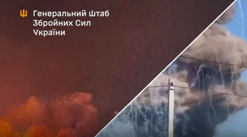 У Генштабі підтвердили ураження складу боєприпасів на бєлгородщині та знищення резервуарів біля окупованого Маріуполя